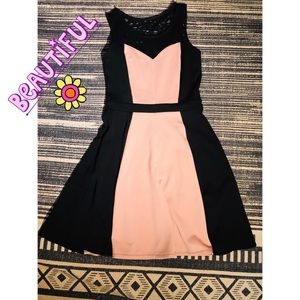 NWT Pink and black cocktail dress | Beautiful fit